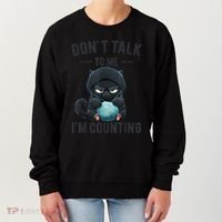 Don't Talk To Me I'm Counting Cat Knits Hand Knitting Funny Women's Sweatshirt thumb 0