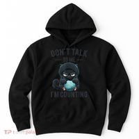 Don't Talk To Me I'm Counting Cat Knits Hand Knitting Funny Hoodie thumb 0