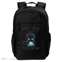 Don't Talk To Me I'm Counting Cat Knits Hand Knitting Funny Backpack thumb 0