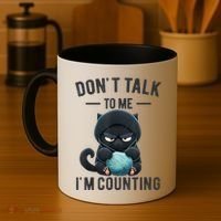 Don't Talk To Me I'm Counting Cat Knits Hand Knitting Funny Coffee Mug thumb 4