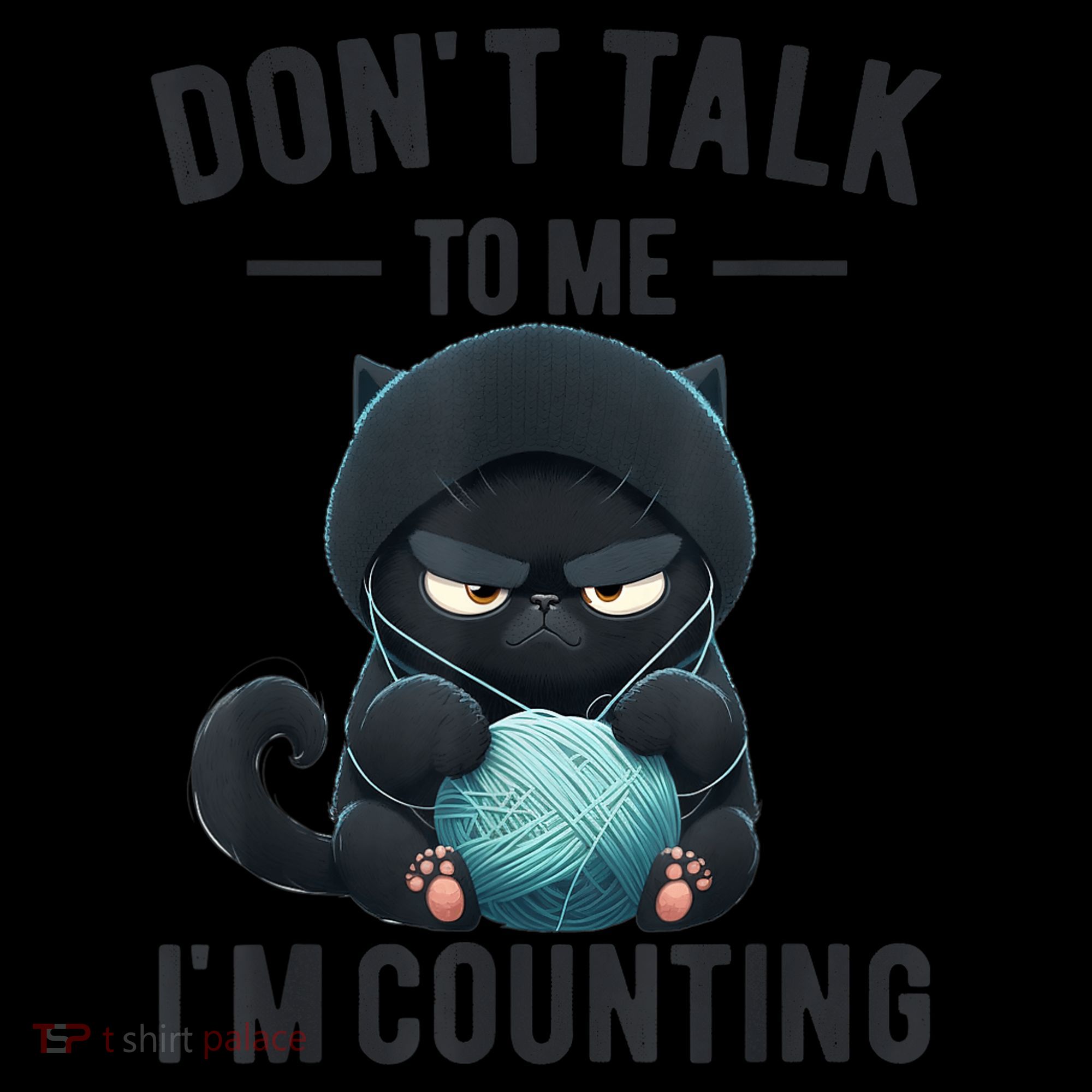 Don't Talk To Me I'm Counting Cat Knits Hand Knitting Funny Coffee Mug