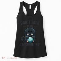 Don't Talk To Me I'm Counting Cat Knits Hand Knitting Funny Women's Tank Top thumb 0