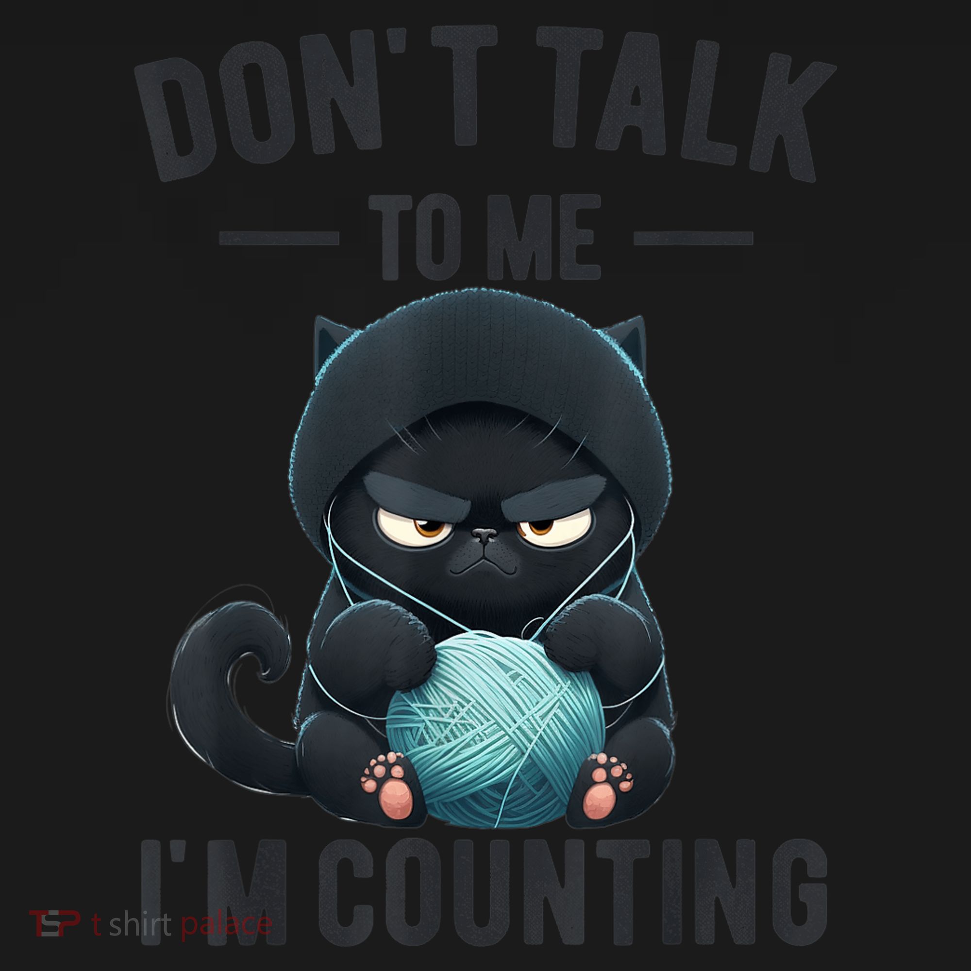 Don't Talk To Me I'm Counting Cat Knits Hand Knitting Funny Women's Tank Top