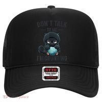 Don't Talk To Me I'm Counting Cat Knits Hand Knitting Funny Hat thumb 0
