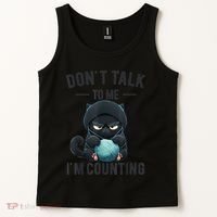 Don't Talk To Me I'm Counting Cat Knits Hand Knitting Funny Tank Top thumb 2