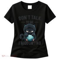 Don't Talk To Me I'm Counting Cat Knits Hand Knitting Funny Women's T-Shirt thumb 0