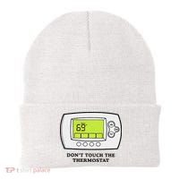 Don’t Touch The Thermostat Funny Beanie thumb 0