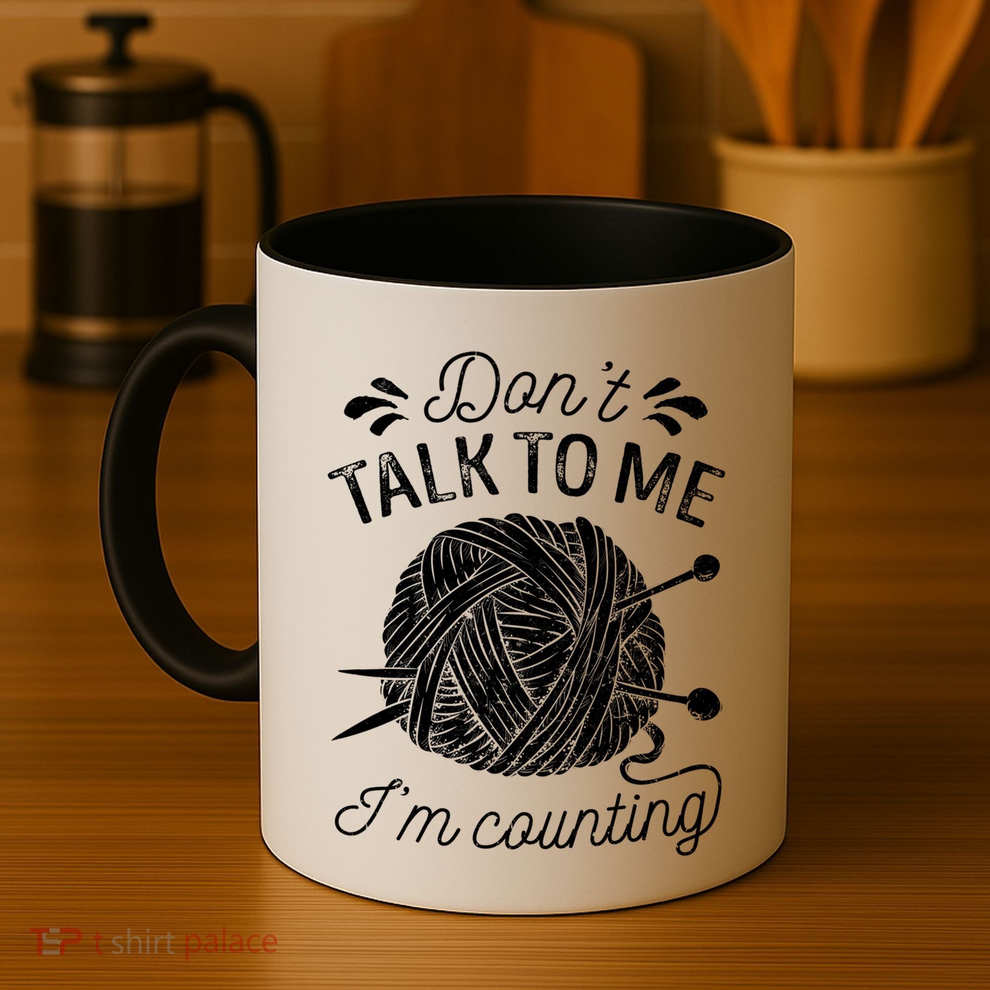 Don't Talk To Me I'm Counting Knitting Lover Knitters Gift Coffee Mug