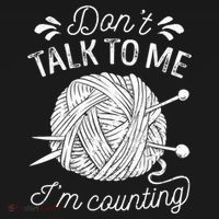 Don't Talk To Me I'm Counting Knitting Lover Knitters Gift Women's Hoodie thumb 2
