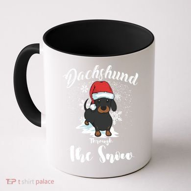 Daschund Through The Snow For Lovers Coffee Mug