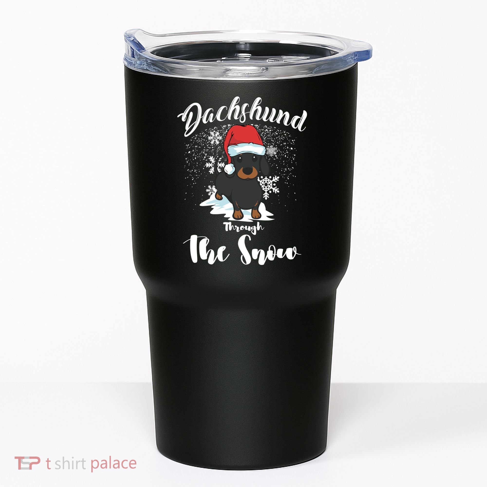 Daschund Through The Snow For Lovers Tumbler
