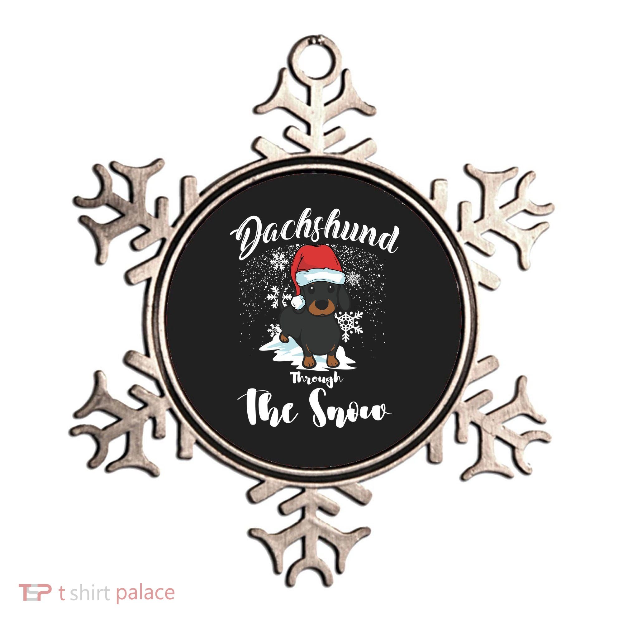 Daschund Through The Snow For Lovers Ornament