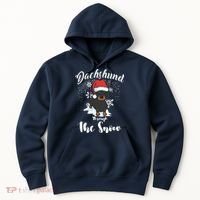 Daschund Through The Snow For Lovers Hoodie thumb 0
