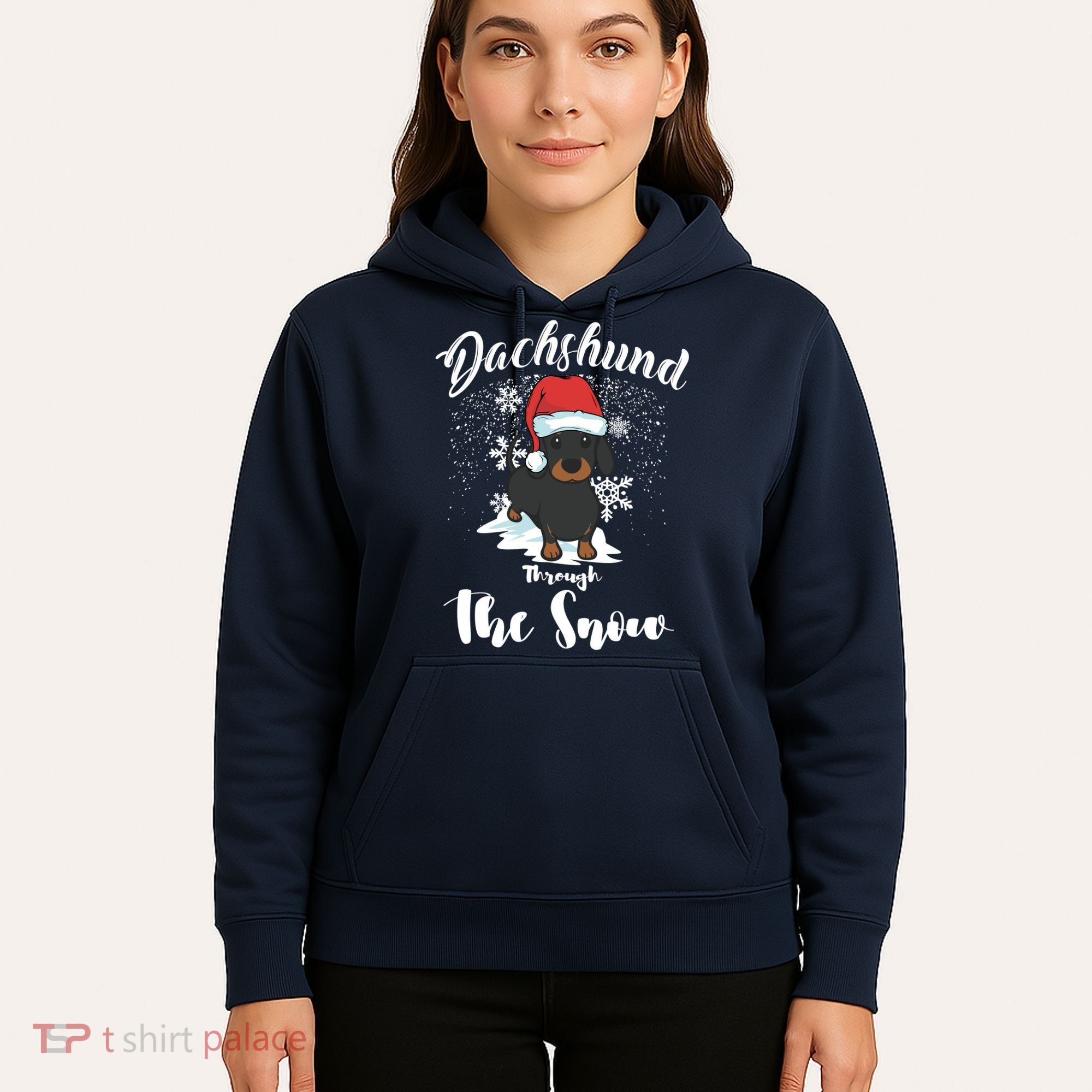 Daschund Through The Snow For Lovers Hoodie