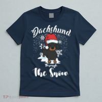 Daschund Through The Snow For Lovers T-Shirt thumb 5