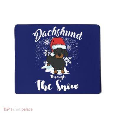 Daschund Through The Snow For Lovers Mousepad