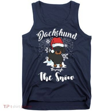 Daschund Through The Snow For Lovers Tank Top