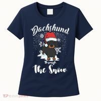 Daschund Through The Snow For Lovers Women's T-Shirt thumb 0