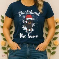 Daschund Through The Snow For Lovers Women's T-Shirt thumb 2