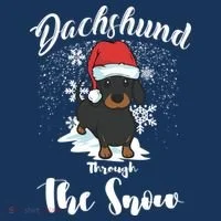 Daschund Through The Snow For Lovers Women's T-Shirt thumb 6