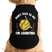 Don't Talk To Me I'm Counting Funny Knitting Crocheting Gift Doggie Tank thumb 0