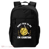 Don't Talk To Me I'm Counting Funny Knitting Crocheting Gift Backpack thumb 0