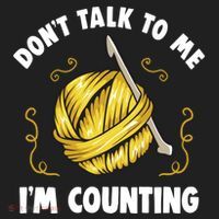 Don't Talk To Me I'm Counting Funny Knitting Crocheting Gift Golf Towel thumb 3