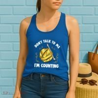 Don't Talk To Me I'm Counting Funny Knitting Crocheting Gift Women's Tank Top thumb 2