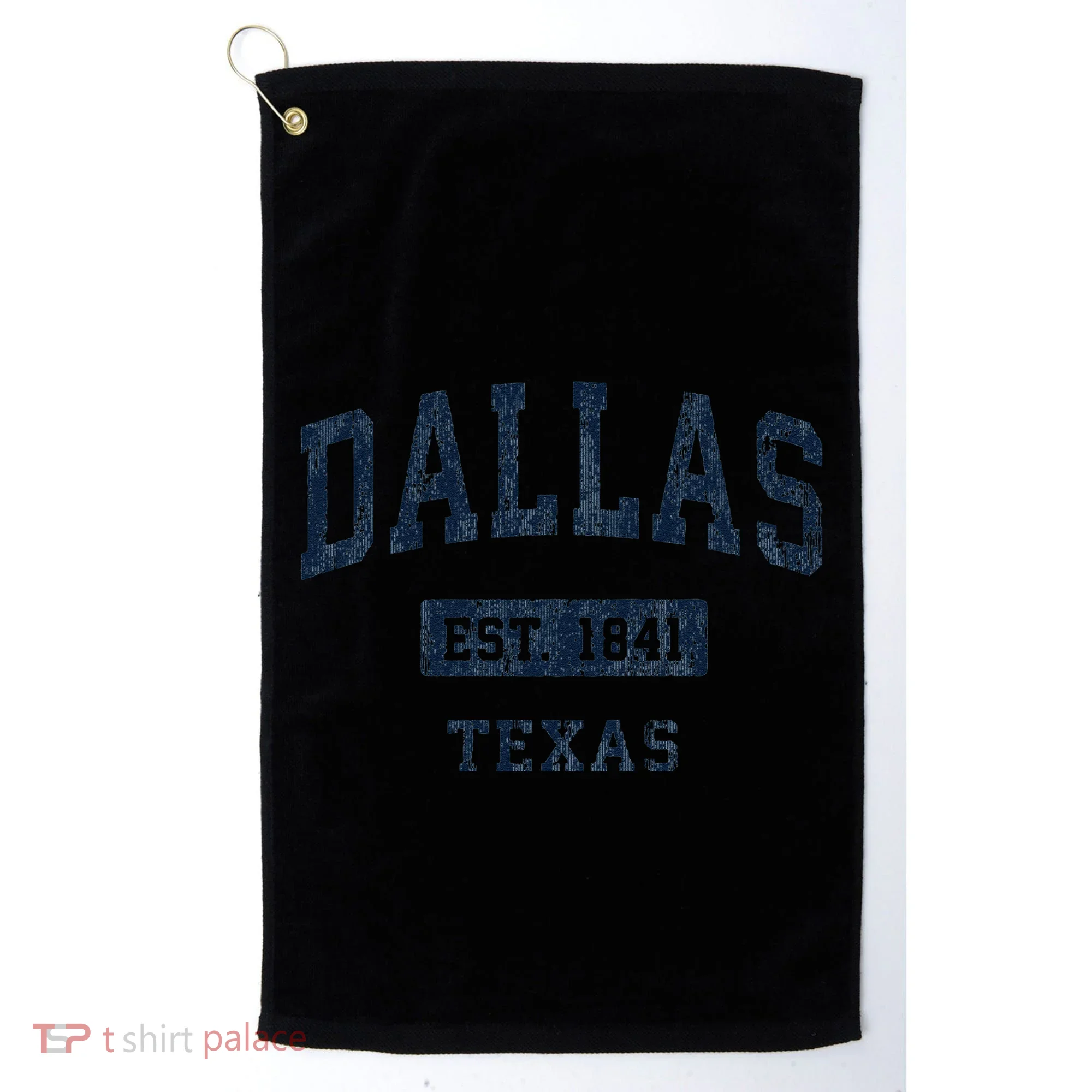 Dallas Texas Tx Vintage Established Golf Towel