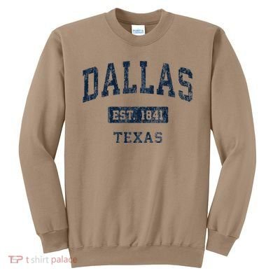 Dallas Texas Tx Vintage Established Sweatshirt