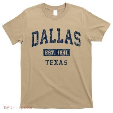 Dallas Texas Tx Vintage Established T-Shirt