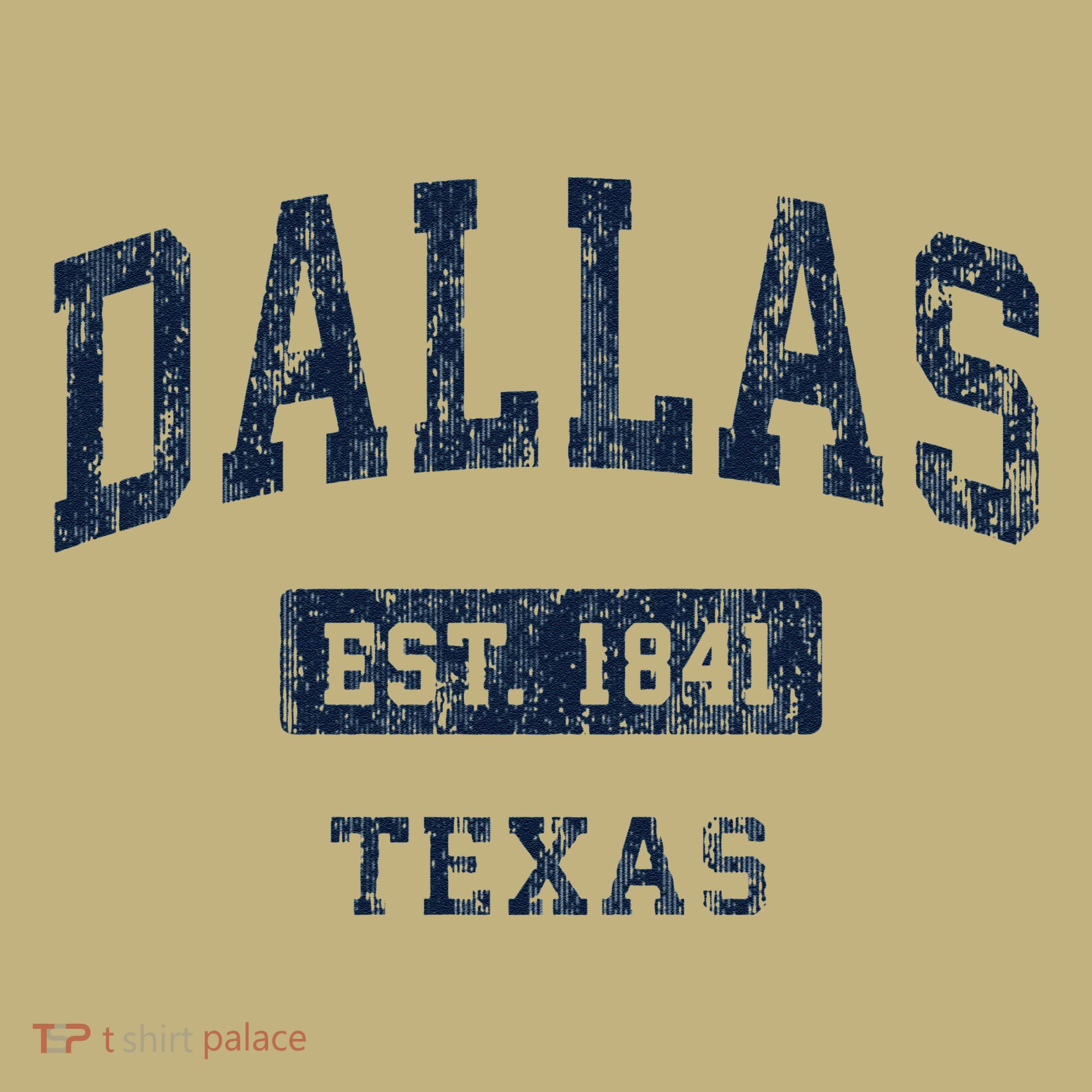 Dallas Texas Tx Vintage Established T-Shirt