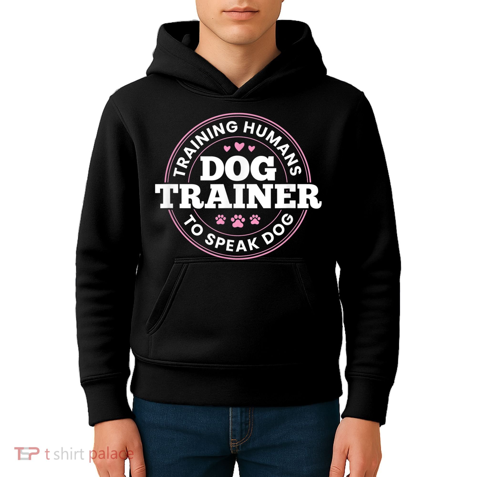 Dog Trainer Training Humans To Speak Dog Cute Funny Trainer Kids Hoodie