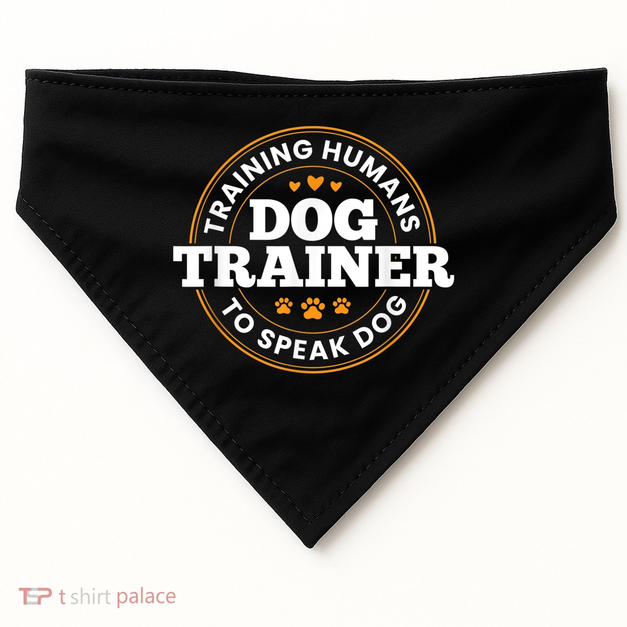 Dog Trainer Training Humans To Speak Dog Funny Trainer USA-Made Doggie Bandana