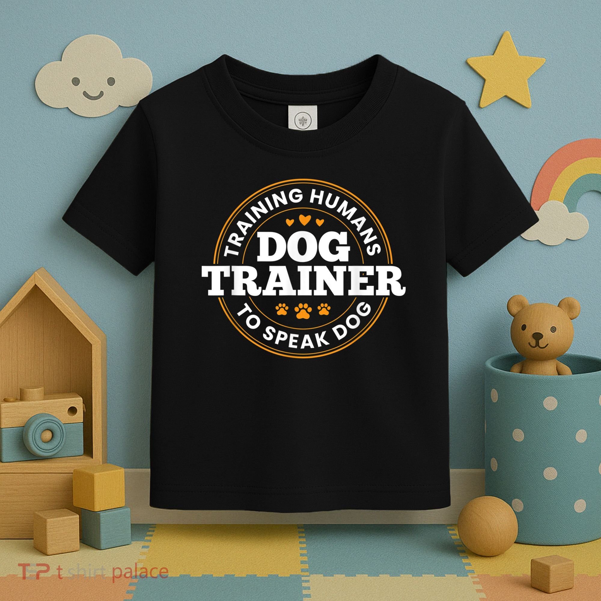 Dog Trainer Training Humans To Speak Dog Funny Trainer Toddler T-Shirt