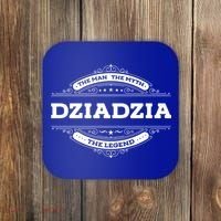 Dziadzia The The Myth The Legend Father Dad Uncle Gift Coaster thumb 0