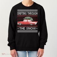 Drifting Through The Snow Ugly Christmas Sweater Women's Sweatshirt thumb 0