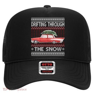 Drifting Through The Snow Ugly Christmas Sweater Hat