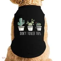 Don't Touch This Funny Cactus Doggie Tank thumb 0