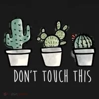 Don't Touch This Funny Cactus Doggie Tank thumb 4