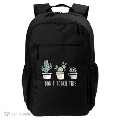 Don't Touch This Funny Cactus Backpack