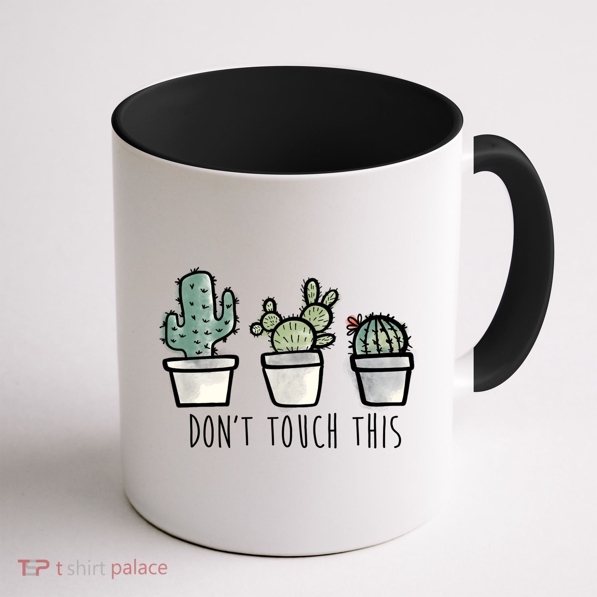 Don't Touch This Funny Cactus Coffee Mug