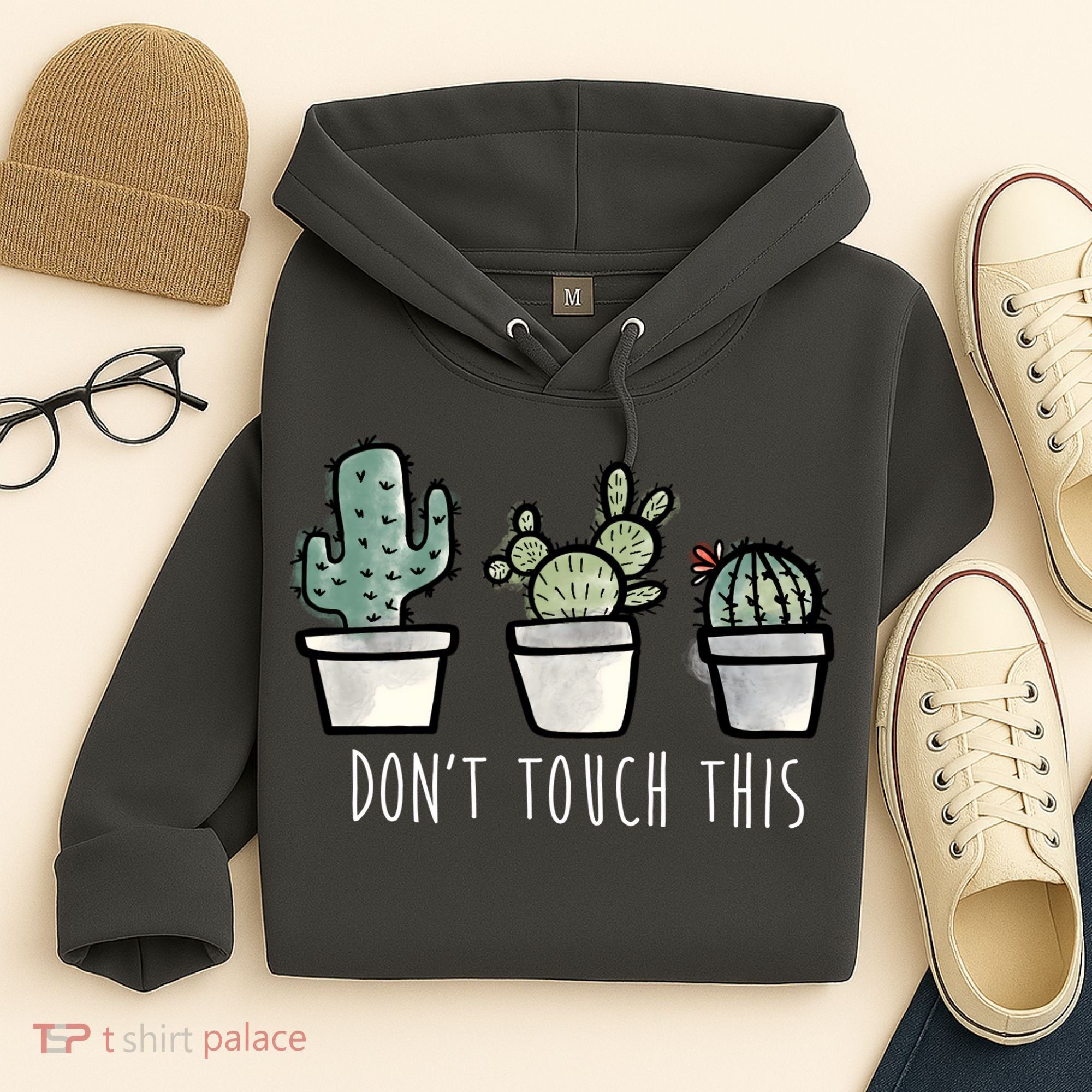 Don't Touch This Funny Cactus Hoodie