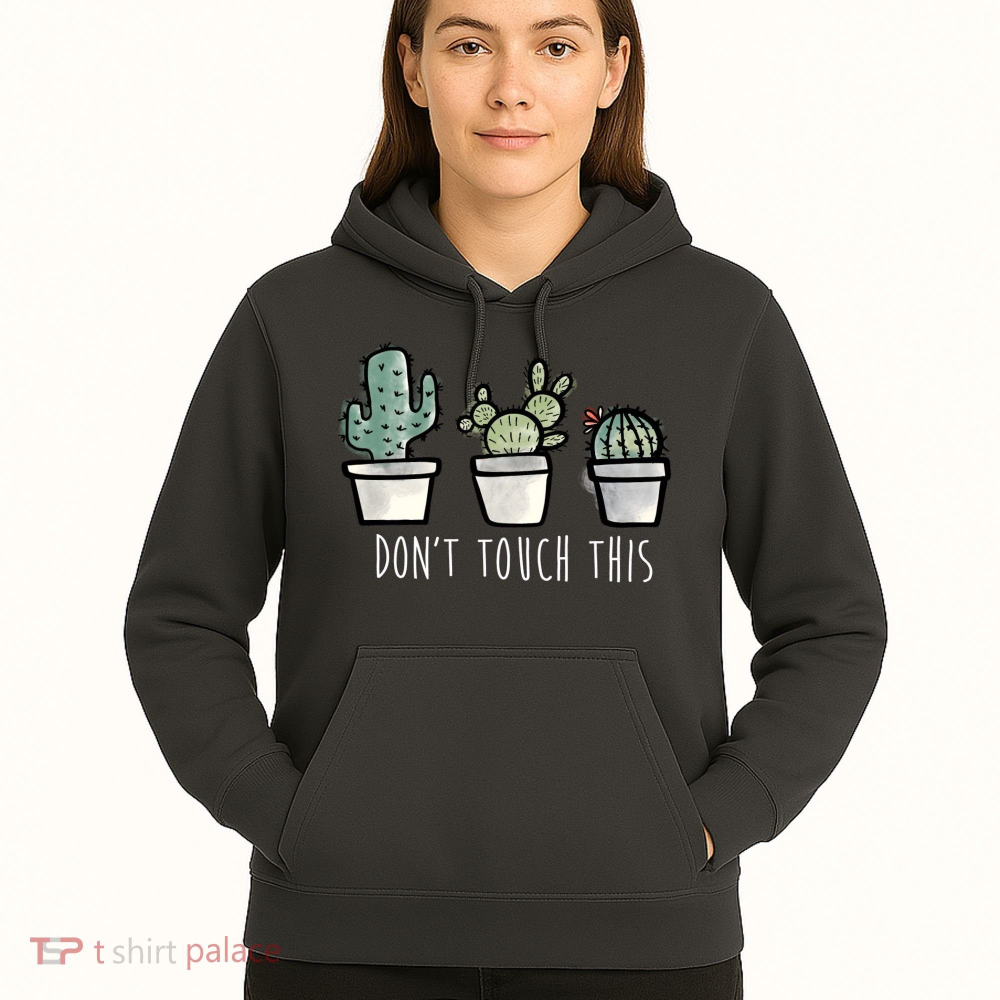 Don't Touch This Funny Cactus Hoodie