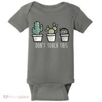 Don't Touch This Funny Cactus Baby Bodysuit thumb 0