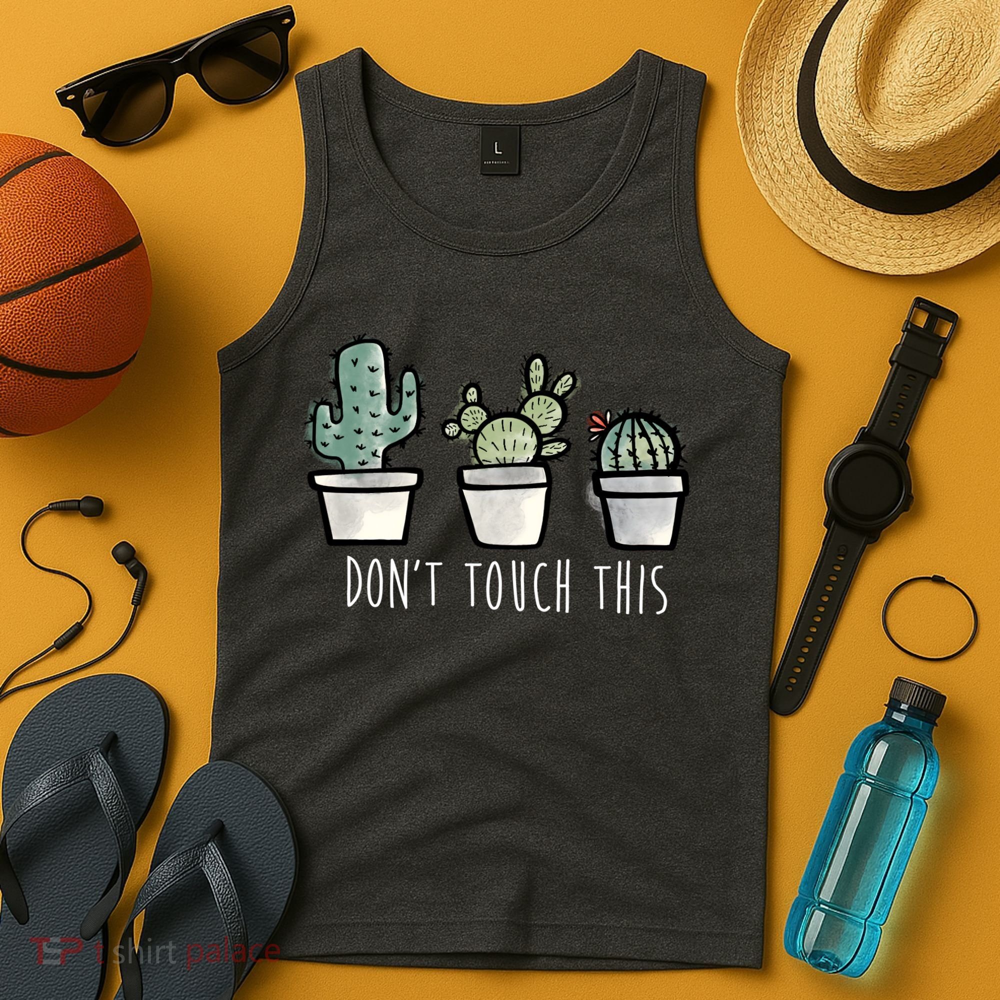 Don't Touch This Funny Cactus Tank Top