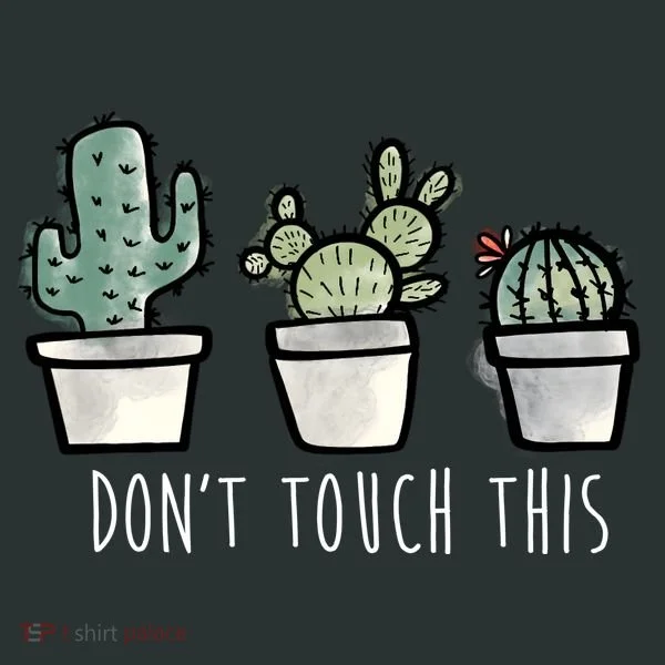 Don't Touch This Funny Cactus Women's Long Sleeve Shirt