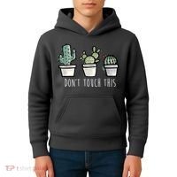 Don't Touch This Funny Cactus Kids Hoodie thumb 4