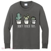 Don't Touch This Funny Cactus Kids Long Sleeve Shirt thumb 0