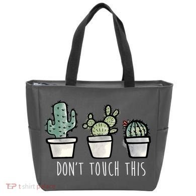 Don't Touch This Funny Cactus Tote Bag
